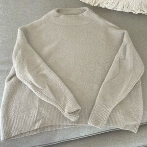 Cable Stitch Grey Wool Sweater